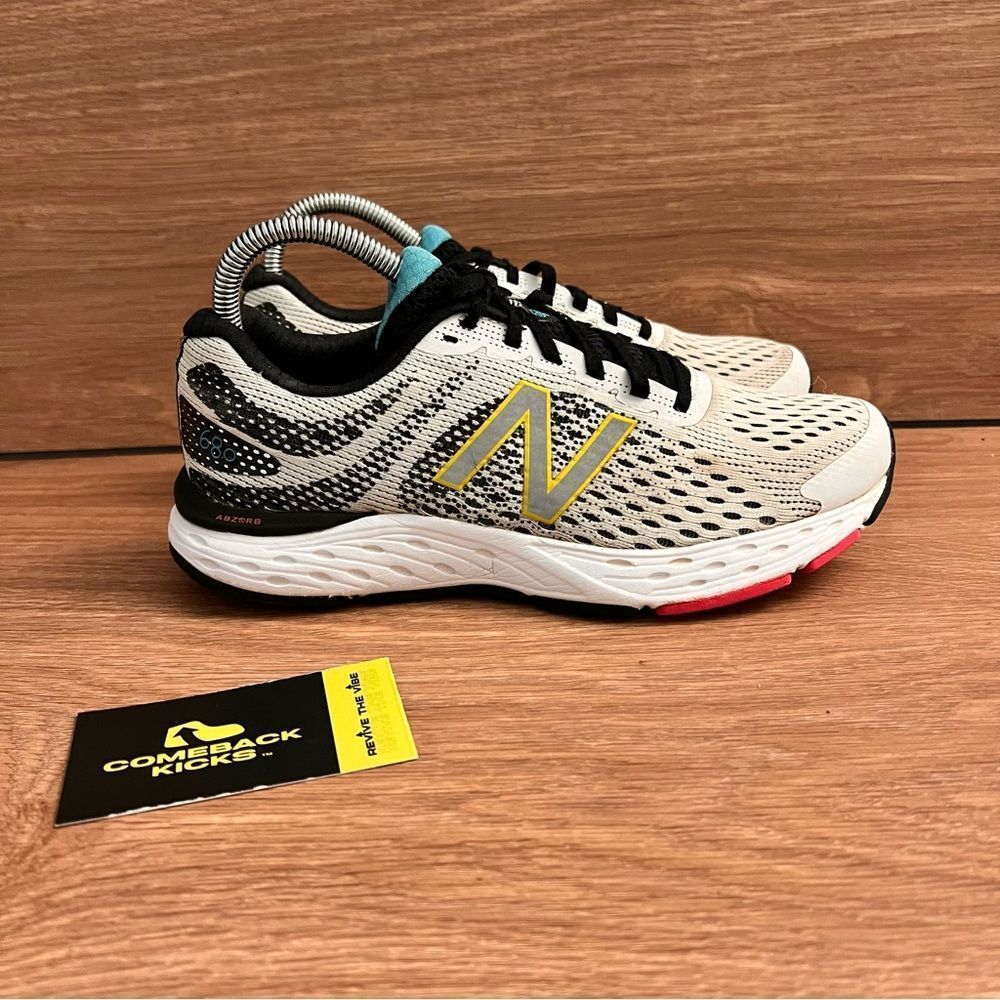 New Balance 680 V6 White W680CR6 Running Sneakers Shoes Womens Size 7 B